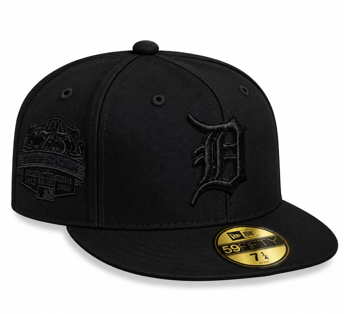 Gorra Detroit All Black Cerrada talla 71/4 New Era 1.1