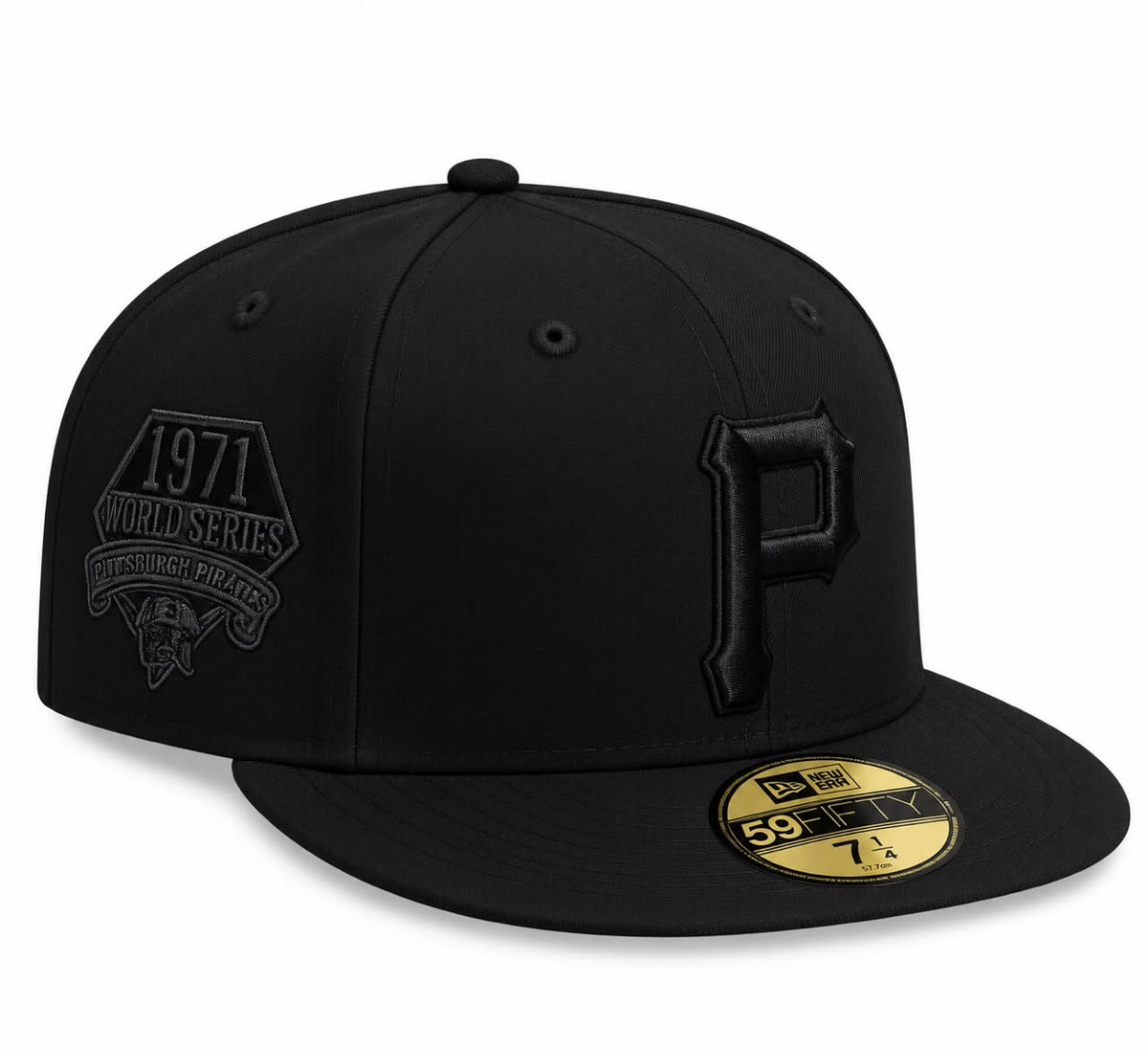 Gorra Piartas All Black Cerrada talla 71/4 New Era 1.1