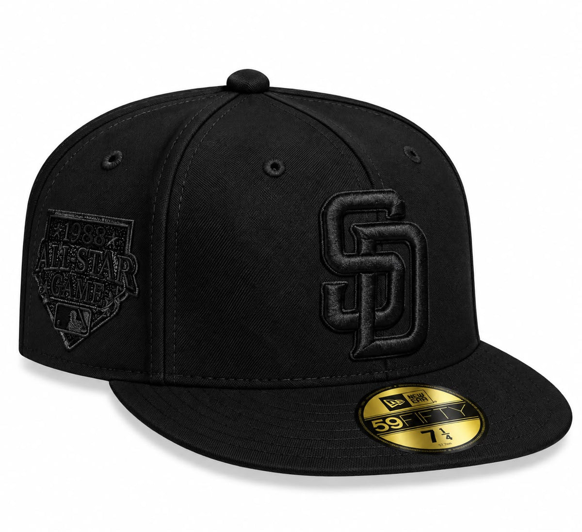 Gorra San Diego All Black Cerrada talla 71/4 New Era 1.1