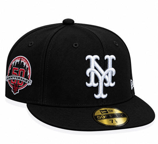 Gorra Mets Black Cerrada talla 7 1/8 New Era 1.1