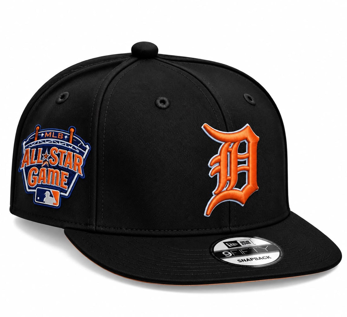 Gorra Detroit Black/Orange Ajustable New Era 1.1