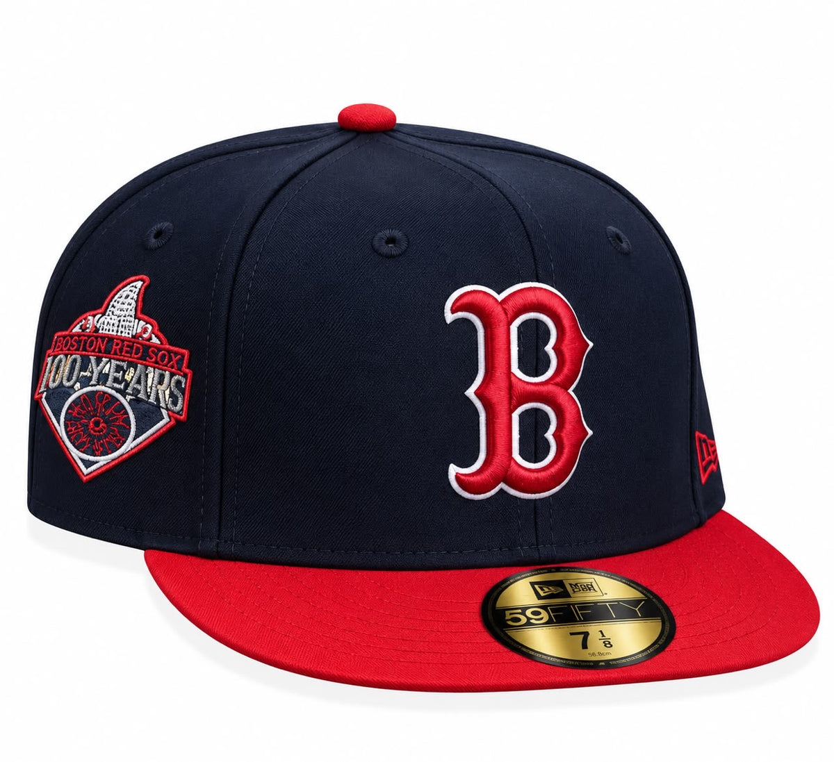 Gorra Boston Blue/Red Cerrada talla 7 1/8 New Era 1.1