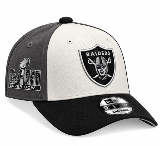Gorra Raiders Gray/White/Black Ajustable New Era 1.1