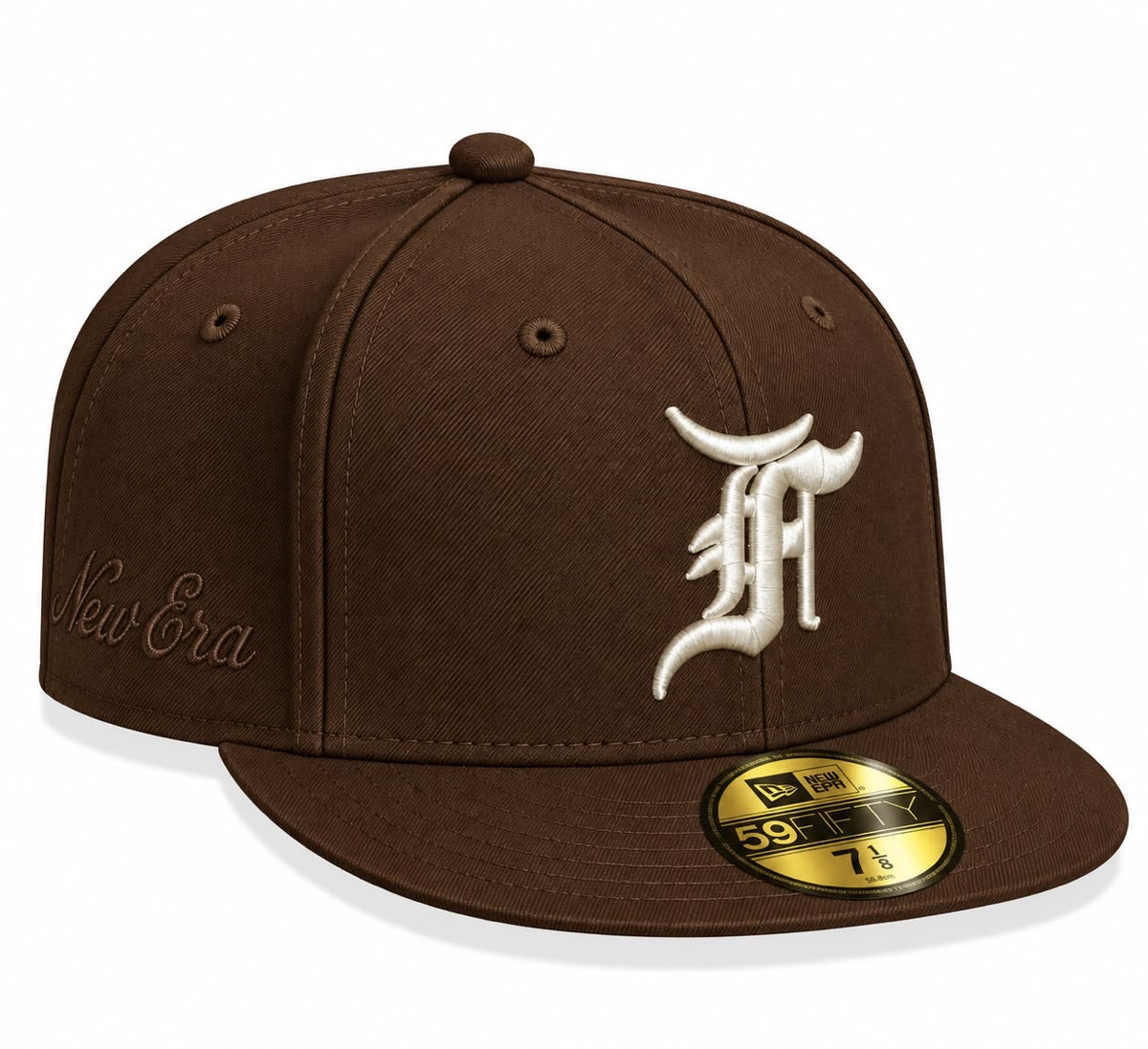 Gorra Fear Of God Brown Cerrada talla 7 1/8 New Era 1.1