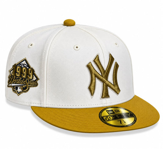 Gorra Yankees White/Yellow Cerrada talla 71/4 New Era 1.1