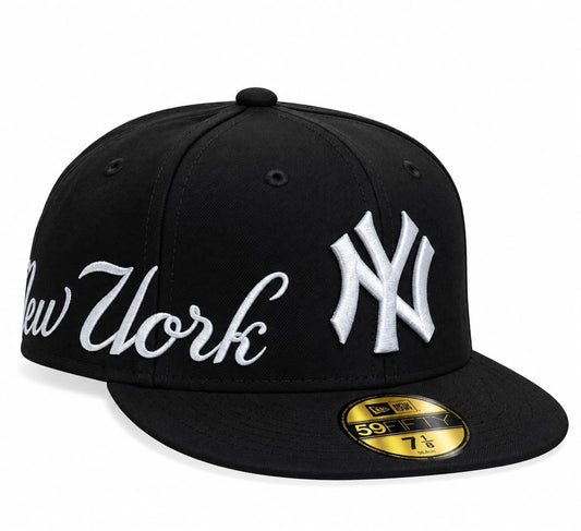 Gorra Yankees Black Cerrada talla 7 1/8 New Era 1.1