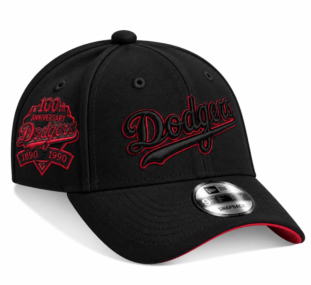 Gorra LA Dodgers Black/Red Ajustable New Era 1.1