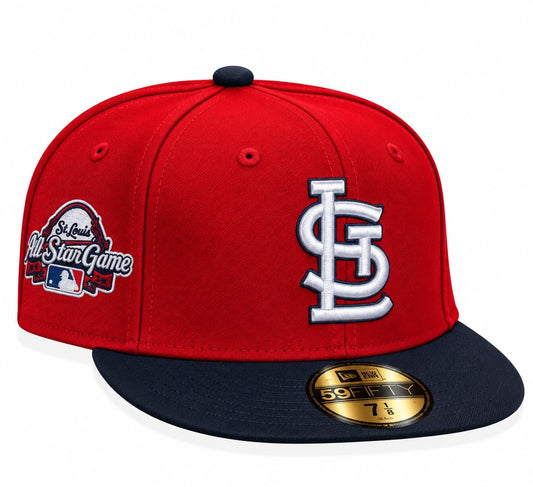 Gorra San Luis Red/Blue Cerrada talla 7 1/8 New Era 1.1