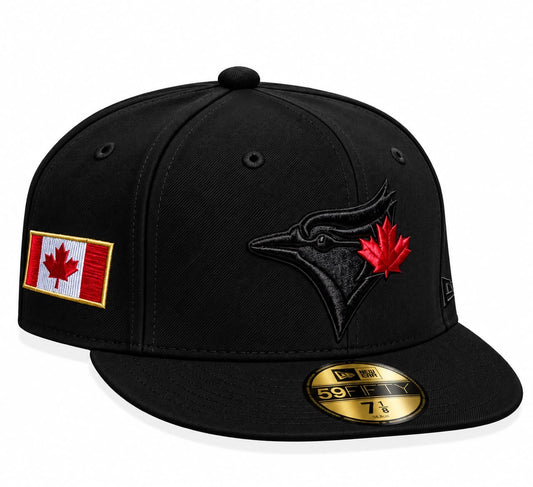 Gorra Toronto Black/Red Cerrada talla 7 1/8 New Era 1.1