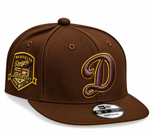 Gorra LA Dodgers Brown/Yellow Ajustable New Era 1.1