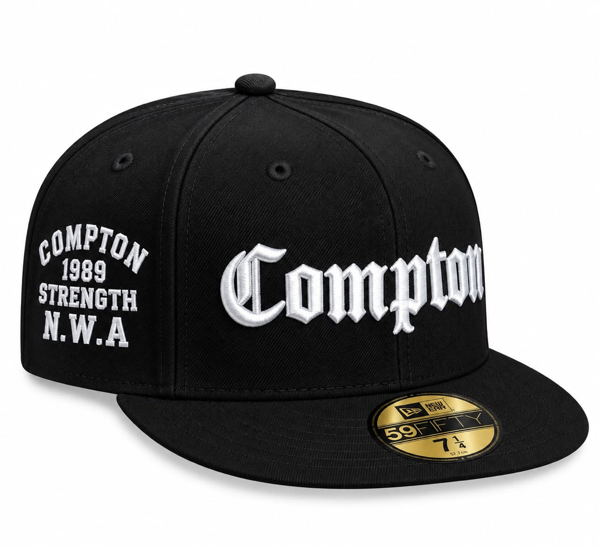 Gorra Compton Black Cerrada talla 71/4 New Era 1.1
