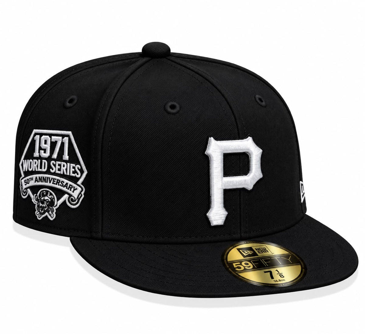 Gorra Piratas Black Cerrada talla 7 1/8 New Era 1.1