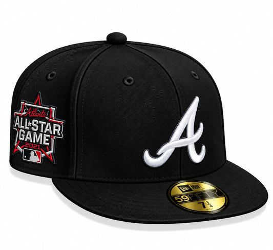 Gorra Atlanta Black Cerrada talla 7 1/4 New Era 1.1