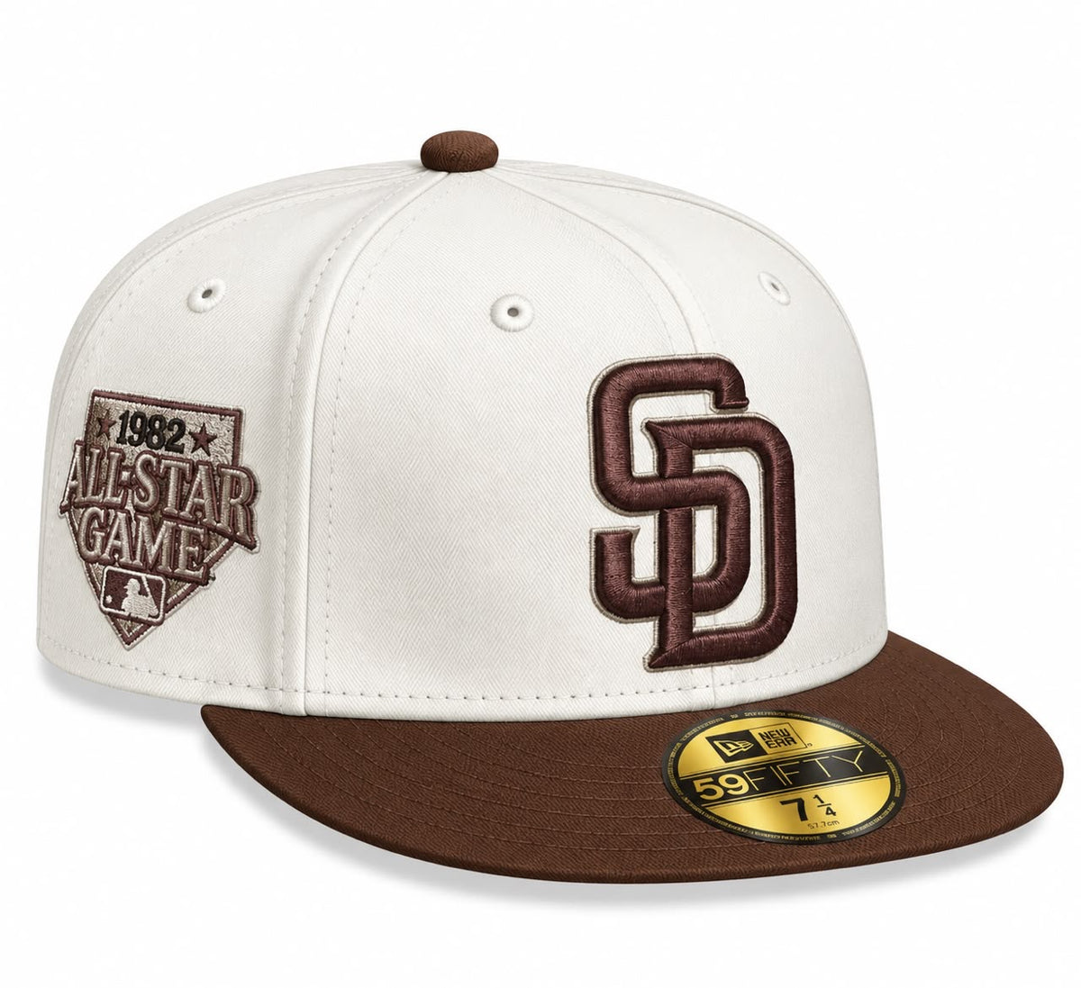 Gorra San Diego Cream/Brown Cerrada talla 71/4 New Era 1.1