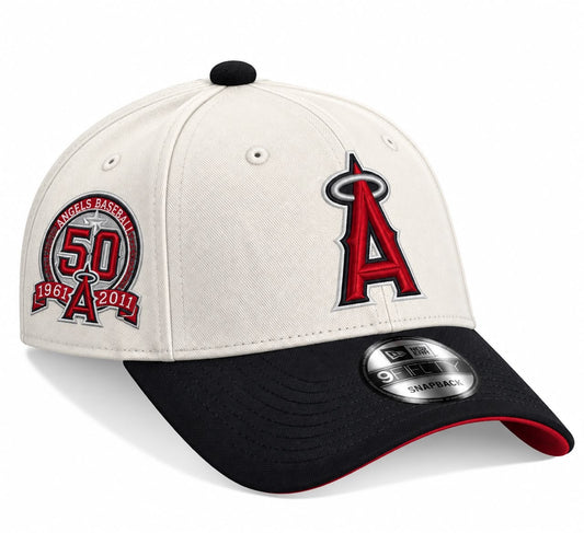 Gorra Anaheim Cream/Black Ajustable New Era 1.1