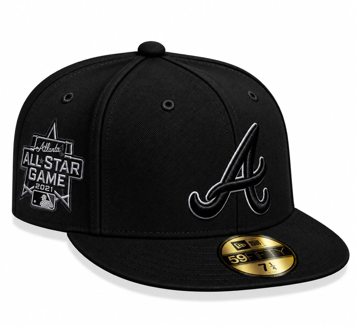Gorra Atlanta Black Cerrada talla 7 1/4 New Era 1.1