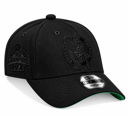 Gorra Boston Celtics All Black Ajustable New Era 1.1