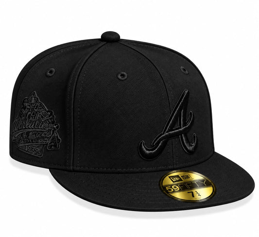 Gorra Atlanta All Black Cerrada talla 7 1/4 New Era 1.1